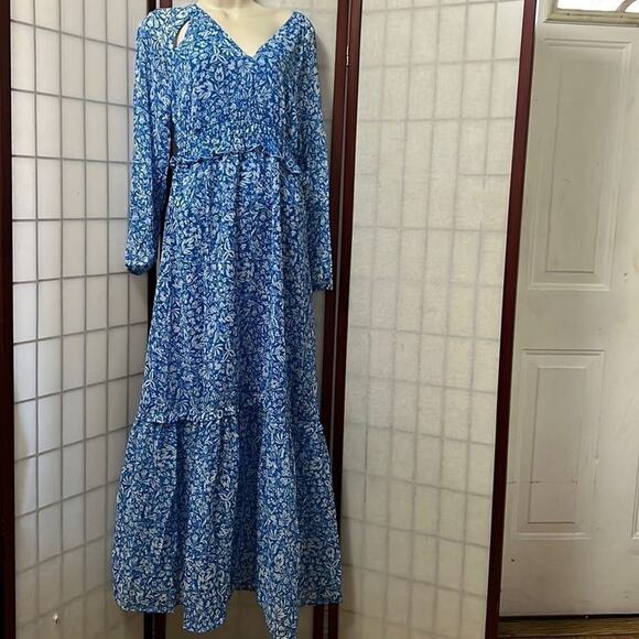 AVEC LES FILLES NWT TIERED MAXI‎ DRESS SIZE 6 - Picture 6 of 7